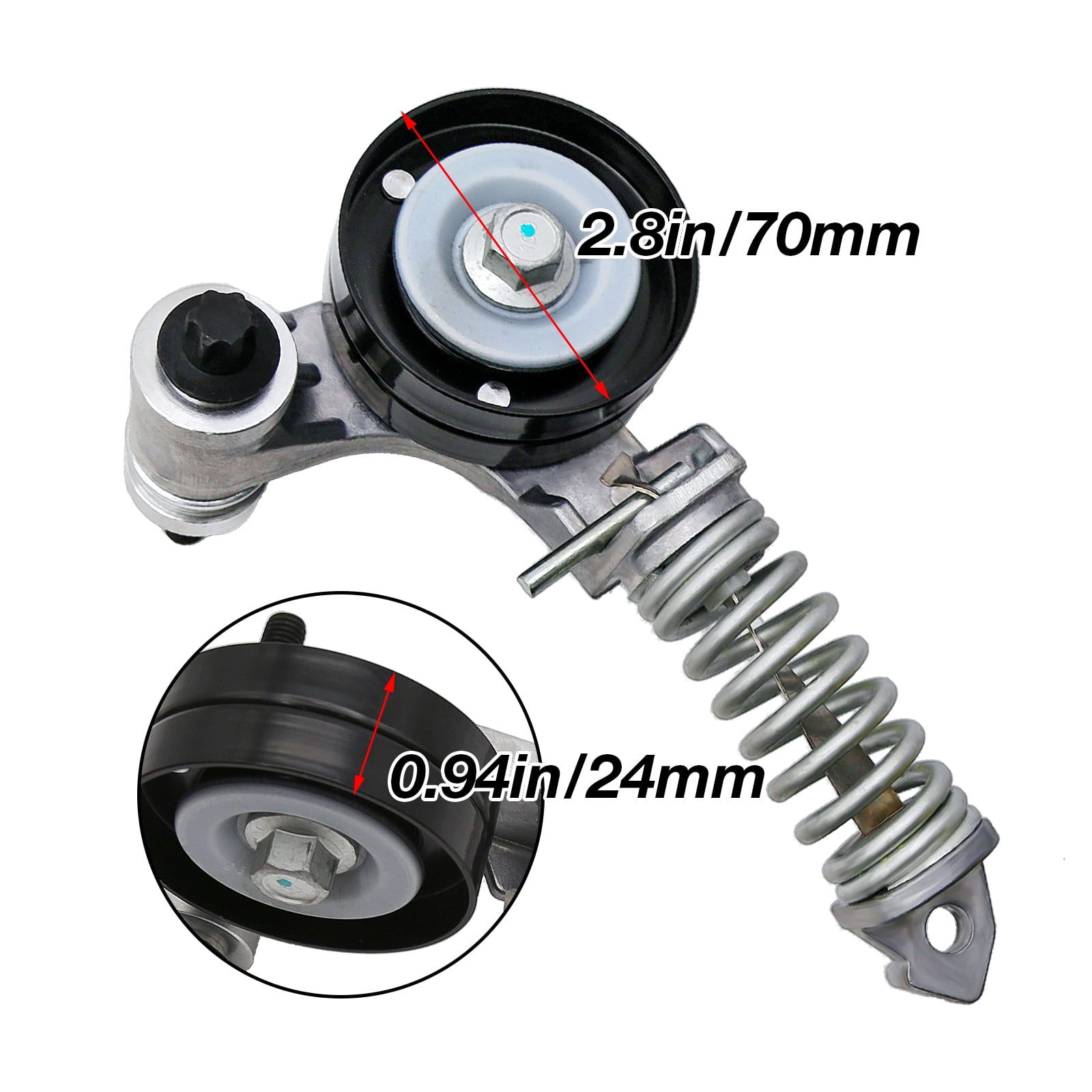 Anxingo 25195388 Drive Belt Tensioner Assembly, Replacement for Chevy Trax Sonic Cruze Limited Buick Encore 1.4L, Replace 55565236