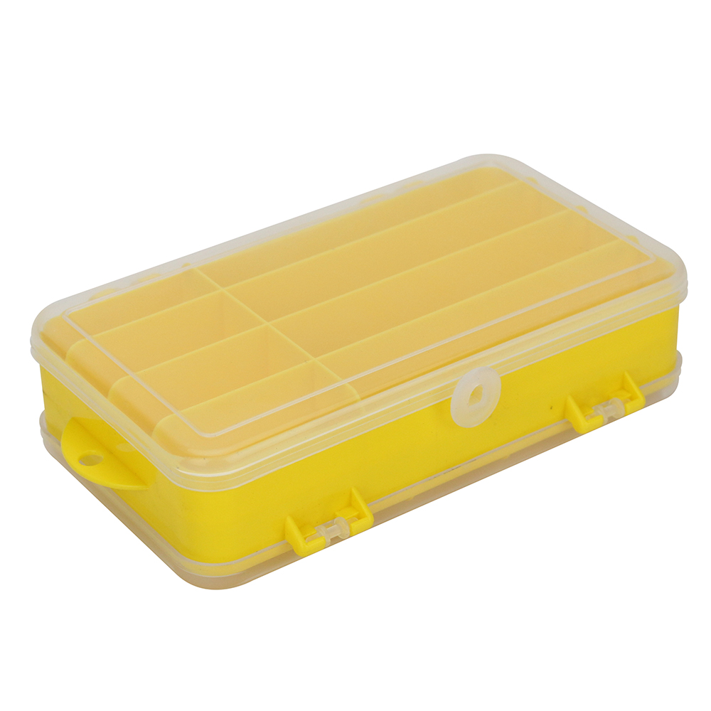 Fishing Lure Box Double Sided 14 Compartments Bait Box Fishing Tackle Container