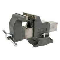Wilton WS6 Work Shop Bench Vise w/ 6in Jaw, 3.5in Throat and Steel Swivel Base