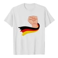 thumbnail image 4 of TSADFHJI Chandail en Molleton Col Rond Femme Graphique Mode Décontractée Manches Courtes Col Rond T-Shirt Imprimé Ample m Blanc, 4 of 4