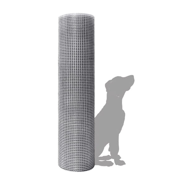 Ataujin Hardware Cloth, Hot-Dip Galvanized 19 Gauge Chicken Wire Fencing, Welded Wire Mesh 1/4 Inch 39 Inch x 82 Ft 23, Chicken Galvanized Wire Mesh Fence for Gardens Plants Poultry Animals Netting