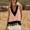 Pink, variant on Vivianyo HD Women's Deep V-Neck Fringe Trim Sleeveless Tank Top, Western Boho Color Block Casual Vest Top, Women's Army Green, Sizes S-2XL