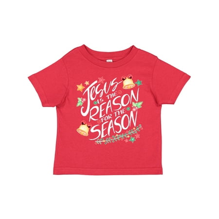 

Inktastic Jesus is the Reason for the Season Christmas Bells and Stars Gift Toddler Boy or Toddler Girl T-Shirt