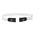 thumbnail image 2 of Helii Men's Comfort Adjustable No Buckle Elastic Belt Hook Loop Fastener Stretch Belt for Jeans Khaki Pants, 2 of 5
