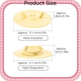thumbnail image 3 of Liulin Mug Topper, Cute Silicone Cup Covers, Flexible Silicone Lids for Cups and Mugs, Reusable Mug Covers for Hot Drinks, Coffee and Tea, 4.4", Yellow, 3 of 9