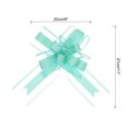 thumbnail image 2 of Unique Bargains 10pcs 11 Inch Extra Large Pull Bow Gift Wrapping Big Organza Bows Ribbon Aquamarine Blue for Wedding Baskets Presents, 2 of 6