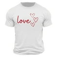thumbnail image 4 of biudgviw Men's Valentines Day Shirt Short Sleeve Casual Printed Graphic Tee Tops Crewneck Lightweight Loose Fit T-Shirt S-XXL, 4 of 4