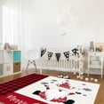 thumbnail image 4 of Xmas Gnome Area Rug 4x6ft Merry Christmas Non-Slip Washable Square Rugs Soft Felt Indoor Floor Mat for Bedroom Kitchen Living Room Bathroom, 4 of 8