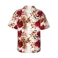 thumbnail image 3 of Fotbe Lilies Flowers Hawaiian Shirt for Men Unisex Summer Beach Casual Short Sleeve Cotton Linen Button Down Shirts-XX-Large, 3 of 9
