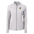 thumbnail image 2 of Women's Cutter & Buck Heather Gray Pittsburgh Steelers Adapt Eco Knit Heather Full-Zip Jacket, 2 of 3