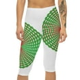 thumbnail image 3 of Christmas Colors Women’s Capri Leggings (AOP), 3 of 4