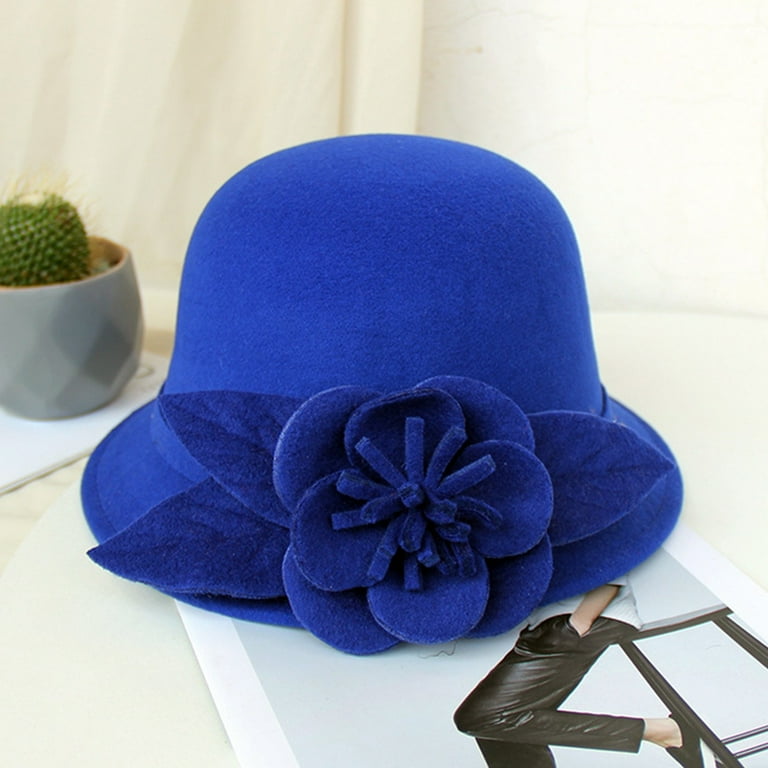 Cotton Bucket Hats for Women Women'S Autumn And Winter Flowers