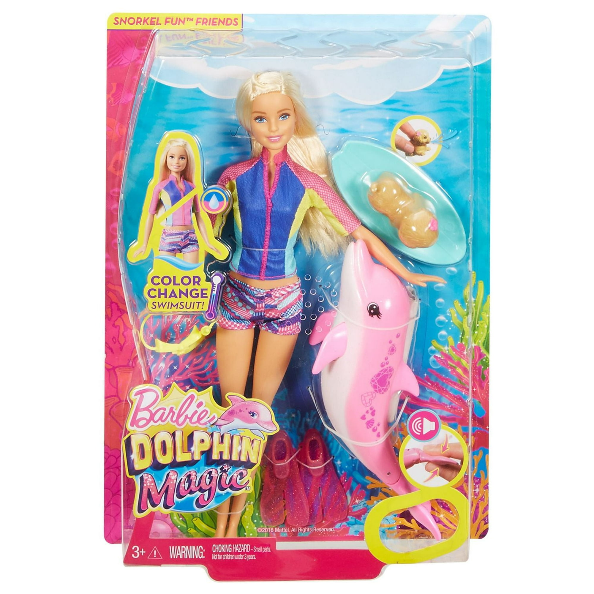 Barbie Dolphin Magic Snorkel Fun Friends