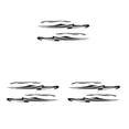 thumbnail image 3 of Becaristey Easy To Attach Car Accessory Cool Style And Personalized Fashionable Decorative Black 3Set, 3 of 6