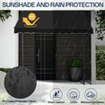 thumbnail image 2 of Barara King Patio Awning, Outdoor Window Door Awning,78.7"D x 59.1"W x(78.7 -118.1)"H Retractable Awning Black, 2 of 13