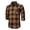 Caramel, variant on Flannel Shirt for Mens Long Sleeve Plaid Flannel Shirt Casual Button Down Shirts Navy Blue