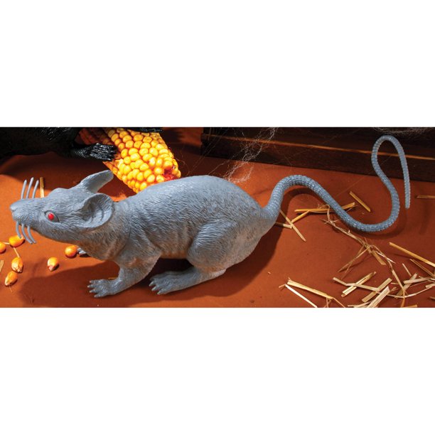 Big Rat 17" Grey Halloween Decoration