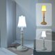 thumbnail image 1 of Luz nocturna LED retro - lámpara decorativa de plástico blanco para dormitorio, salón, pasillo, patio - 5,5x5,5x18cm, 1 of 7