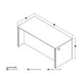 thumbnail image 2 of Bestar Embassy Executive Desk-Color:Tuscany Brown, 2 of 2
