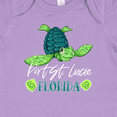 thumbnail image 4 of Inktastic Port St. Lucie, Florida Happy Sea Turtle Boys or Girls Baby Bodysuit, 4 of 5