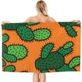 thumbnail image 2 of Yibo Cute Cactus Bath Towel Quick Dry Pool Towel Ultra Absorbent Towel Lightweight Shower Towel for Bathroom Outdoor Swimming, 2 of 9