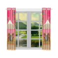 thumbnail image 3 of Cortina de Ventana Ceremonia del Té de Sakura ABPHQTO Cortina de Cocina 65x90 cm (Dos Piezas), 3 of 3
