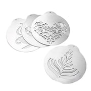 Zeiwohndc 5 Pcs Coffee Decor Novel Lattes Art Stencils Cappuccinos Art Templates