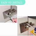 thumbnail image 3 of Repair plate for hinges 9x9 cm stainless steel 1-Pack-1, 3 of 5