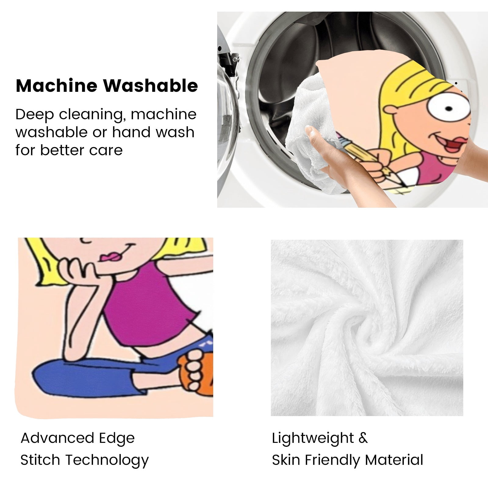 Lizzie Mcguire Banner Throw Blanket Gifts for Fans Lover Girls Boys Women Present Hoodie Him Bed 30"x40"