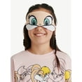 thumbnail image 5 of Looney Tunes X Justice Girls Short Sleeve Sleep Top and Sleep Pants with Eyemask, 3-Piece, Sizes 5-18, 5 of 6