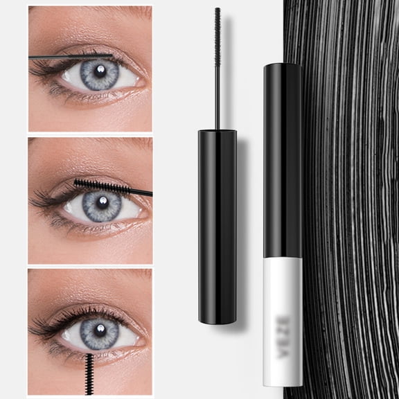 Mascara Waterproof Lash Extension Mascara Fine Comb Ultra Thin No Clumps No Smudge Long Lasting Curling Mascara Black Volume Lengthening Lash Mascara for Sensitive Eyes Makeup Organizers