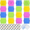 thumbnail image 2 of 16 Pcs Geoboards with 160 Rubber Bands, Double-Sided Geoboard Shape Learning Toys, Math Manipulatives Educational Toys for Math, Geometry, Hands-On Ability, 2 of 8