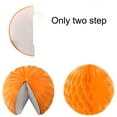 thumbnail image 7 of 20 Pcs Tissue Paper Pompoms, Paper Fans Fans and Honeycomb Balls Decorative Paper Kit for Birthday Wedding Baby Shower Parties Home Decorations - Orange, 7 of 7