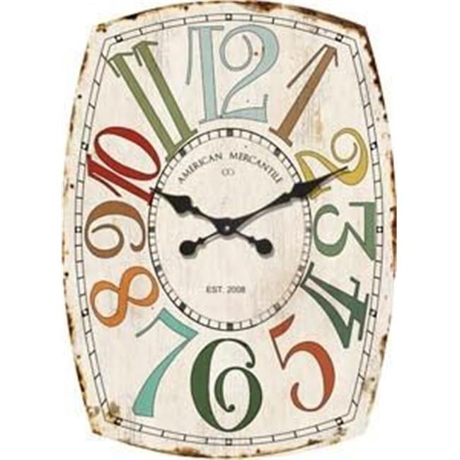 VIP International MJ8231 27 in. Wall Clock Assorted