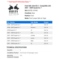 thumbnail image 2 of Front Ball Joint Kit 2 - Compatible with 2007 - 2009 Suzuki XL-7 2008, 2 of 2
