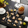 thumbnail image 4 of Shiba Inu Summer Placemats Table Placemats Set Of 4-Linen Kitchen Washable Placemats Table Mats 11.8"x17.7"Non-Slip Heat Resistant, 4 of 6