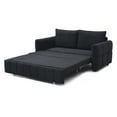 thumbnail image 5 of Miekor Furniture Sleeper Sofa, Sofa Bed- 3 in 1 Pull Out Couch Bed with Teddy Chaise for Living Room, Sofa Sleeper with Pull Out Bed,3color,Black 21276, 5 of 12