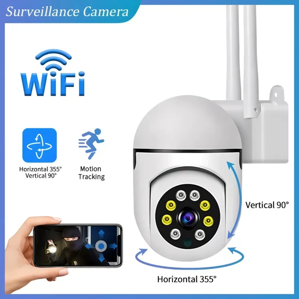 Wifi Home Night Vision Hd V380 2mp Security Camera VRTQ21S-F 360 °1080