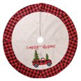 thumbnail image 2 of CHAO Falda para árbol de Navidad de coche, 120 cm, decoración para árbol de Navidad, cubierta para árbol artificial, decoración para árbol de Navidad para temporada navideña, 2 of 5