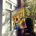 thumbnail image 2 of Kansas Sunflowers in Watercolor House Flag 28 in x 40 in, 2 of 5