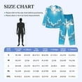 thumbnail image 3 of KLL Heart Shaped Cloud Sleepwear Mens Flannel Pajamas,Long Cotton Pj Set, 3 of 7