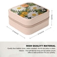 thumbnail image 2 of Pratyus Flowers Bridesmaid Gifts Jewelry Box for Necklace, Ring, Earring Storage - Travel Essential with High Quality PU Leather, Compact Size, Large Capacity - Best Gift for Women Pink, 2 of 5