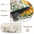 thumbnail image 6 of Area Rugs for Living Room 4x6 Ft, Yellow Sunflower Non Slip Area Rugs for Kitchen Bedroom Entryway, Summer Botanical Elegant Pastoral Floral Washable Carpet Runner Rug Floor Mats for Bedroom, 6 of 8