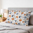 thumbnail image 6 of Pillow Covers 20x20 Set of 2, Fall Pumpkins Square Throw Pillow Covers for Couch/Sofa/Living Room, Thanksgiving Daisy Autumn Leaves Country Decorative Soft Pillowcases for Couch Throw Pillows, 6 of 9