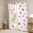 thumbnail image 3 of Erosebridal White Pink Cowgirl Hats Cherry Print Blackout Curtains Set of 2 (52x84 Each), Girly Western Window Curtains for Girls, 3 of 6