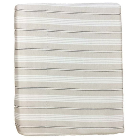 Cuddle Duds Flannel Sheet Set Tan Stripes Twin Bed Sheets Bedding