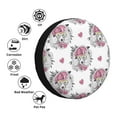 thumbnail image 4 of Pofeuu Cartoon Poodle Dog Print Spare Tire Wheel Cover for Car Truck SUV Camper Universal Fit Spare Tire Cover RV Spare Tire Covers-16 inch, 4 of 6