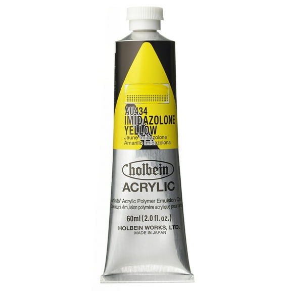 Holbein Artist Heavy Body Acrylic Color, 60ml, Imidazolone Yellow