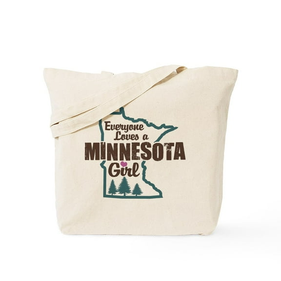 CafePress - Minnesota Girl Tote Bag - Unisex Canvas Tote Bag, Beige, 1-Piece