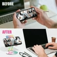 thumbnail image 5 of Tomorotec Adjustable Angle Acrylic Cell Phone Stand for Smartphones 4-7 Inch, Universal Desk Secure Grip Holder for Video Calls, Gaming, Video Watching & More, Charging Port Access Design(Iridescent), 5 of 8